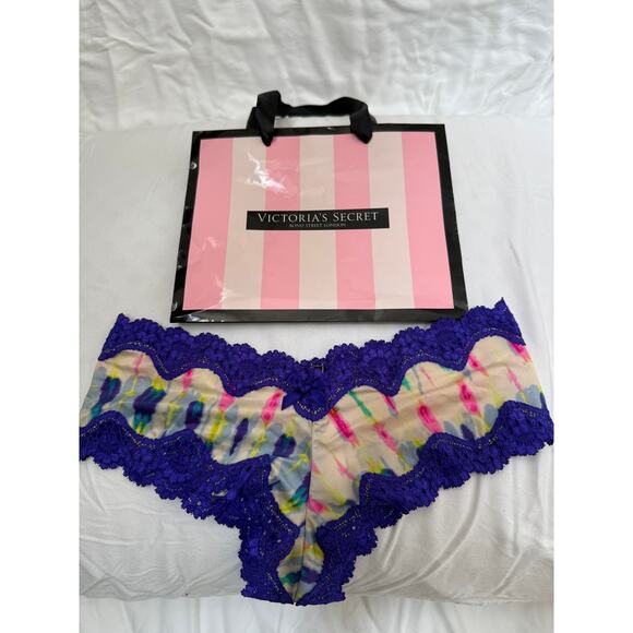 Victoria's Secret Other - NWT Victoria’s Secret Lace Cheeky Panty with Purple Lace – Size XS